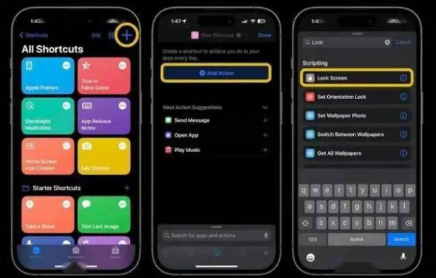 万全苹果14锁屏维修店分享iPhone14升级iOS16.4后如何创建锁屏快捷方式 