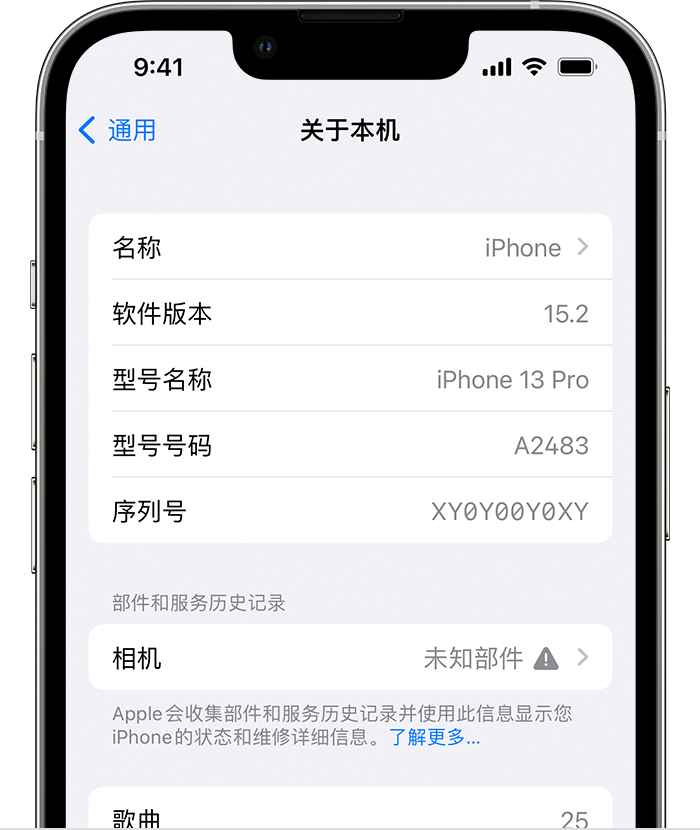 万全苹果维修分享iPhone 出现提示相机“未知部件”是什么原因？ 